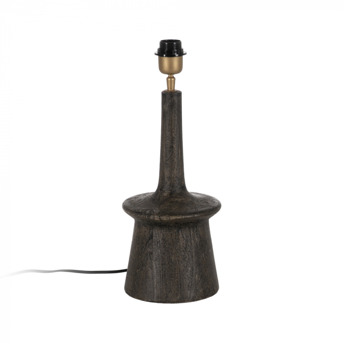 Baza lampa maro compacta pentru interioare elegante|Accesorii naturale pentru iluminat rafinat [1]