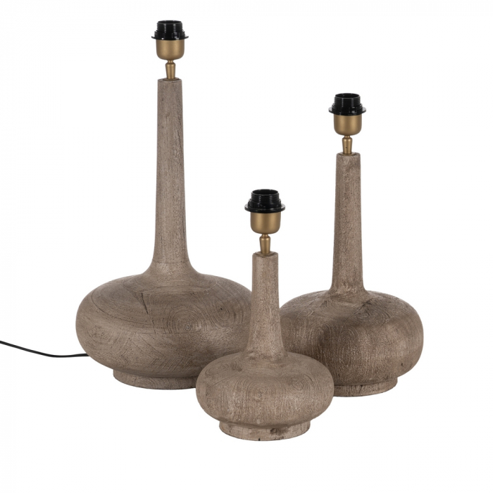 Baza lampa compacta maro pentru decor minimalist|Accesorii pentru iluminat cald si natural [3]
