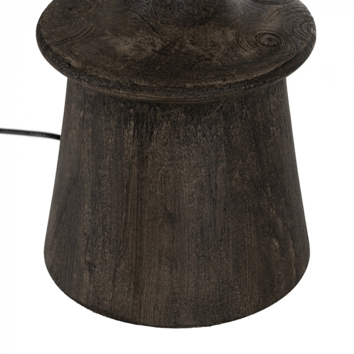 Baza lampa inalta maro pentru decor natural|Accesorii din lemn masiv pentru iluminat interior [7]