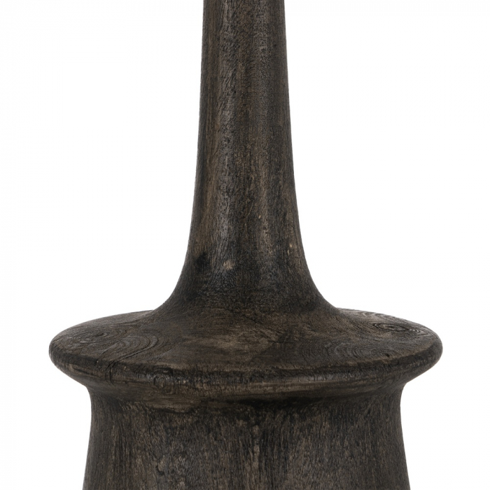 Baza lampa inalta maro pentru decor natural|Accesorii din lemn masiv pentru iluminat interior [5]