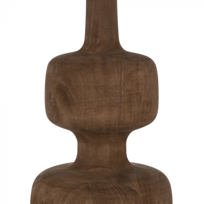 Baza lampa compacta maro pentru iluminat ambiental|Accesorii elegante din lemn natural [5]