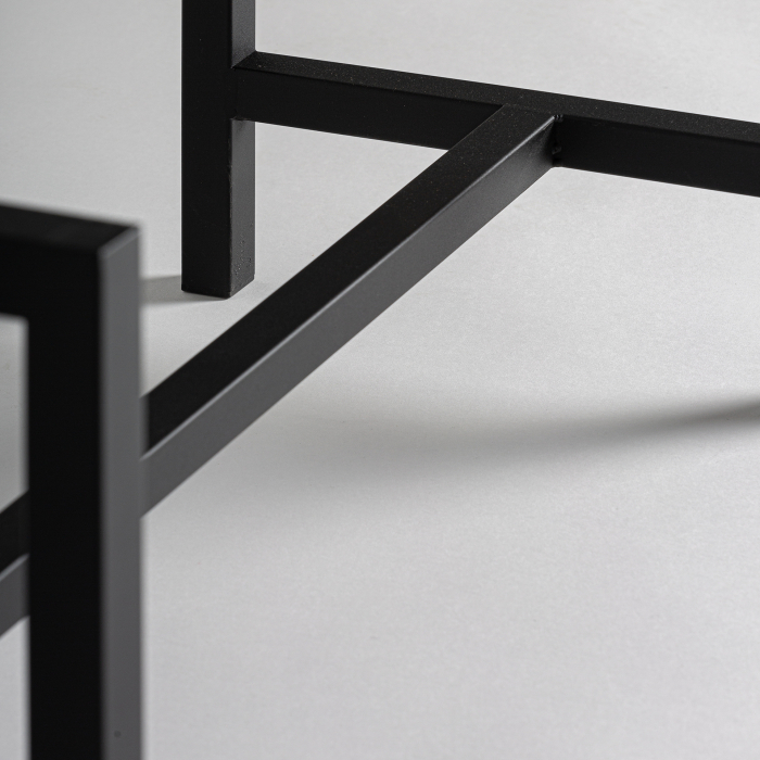 Baza vitrina fier negru|Suport vitrina stil industrial [4]