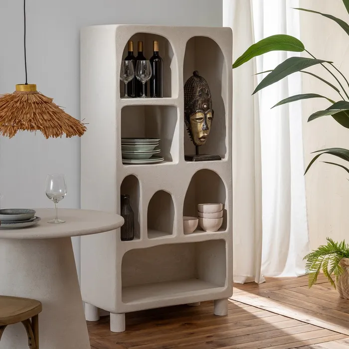 Biblioteca MDF alba moderna|Mobilier organizare modern [2]