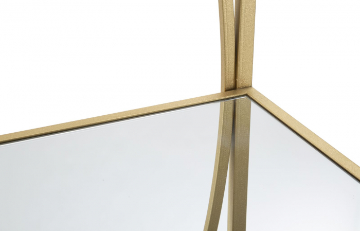 Biblioteca cu rafturi oglinda | Design geometric | CreativDeco [4]