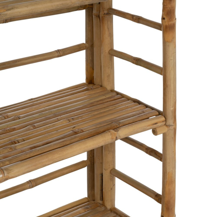 Biblioteca compacta din bambus pentru decor natural CreativDeco [9]