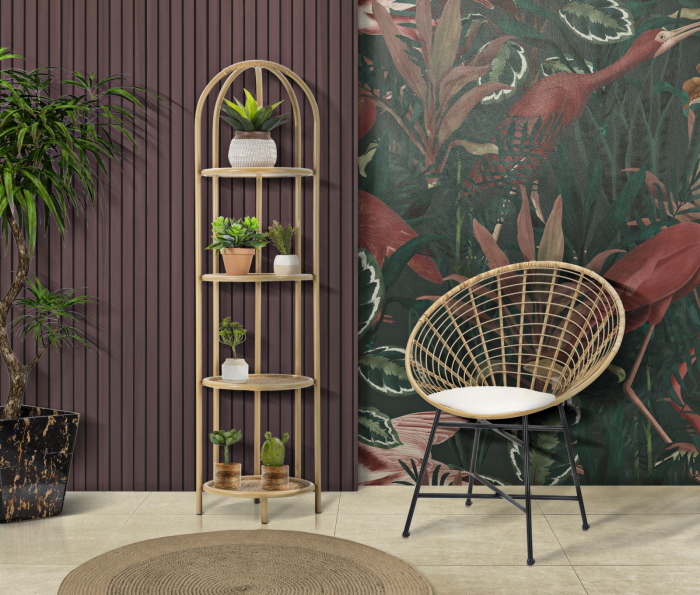 Biblioteca colt ratan design italian boho-chic CreativDeco [6]
