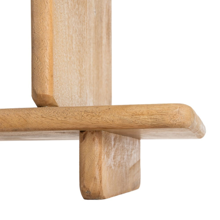 Bibliotecă din lemn de mango cu polițe deschise și design japandi [10]