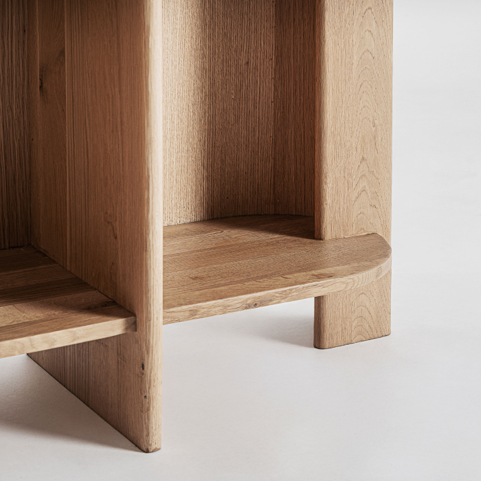 Biblioteca lemn stejar design minimalist [4]