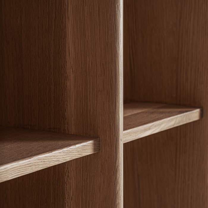 Biblioteca lemn stejar design minimalist [7]