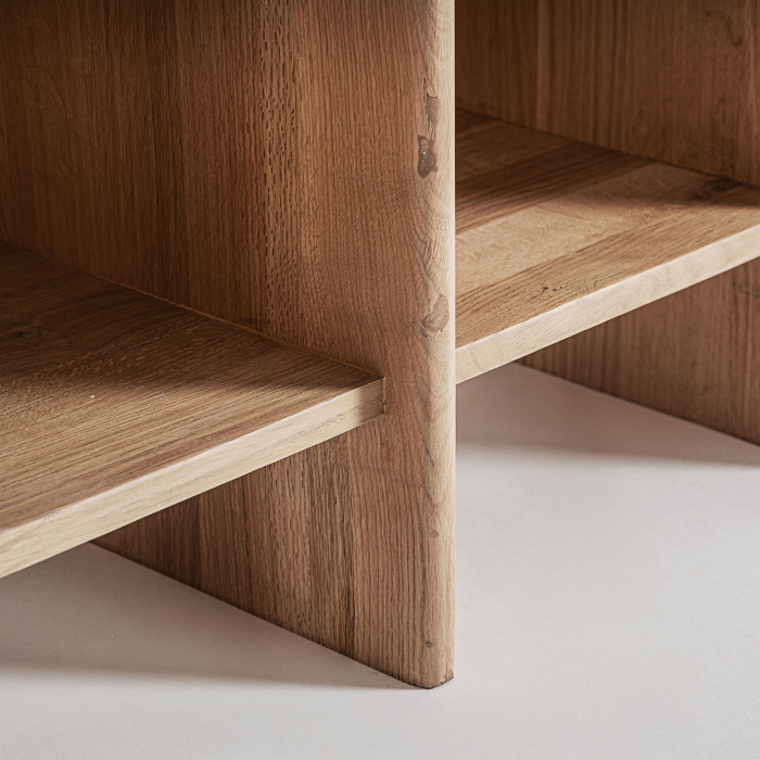 Biblioteca lemn stejar design minimalist [6]