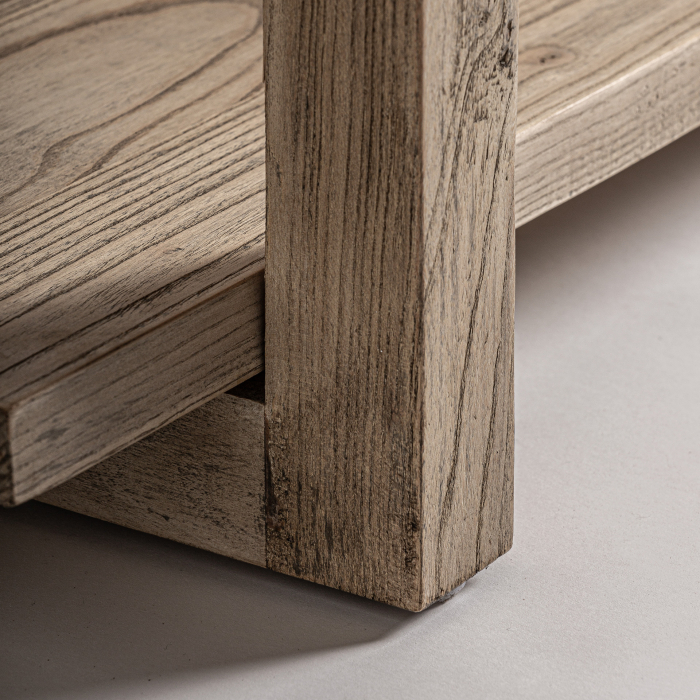 Bibliotecă din lemn de ulm cu structură aerisită [5]