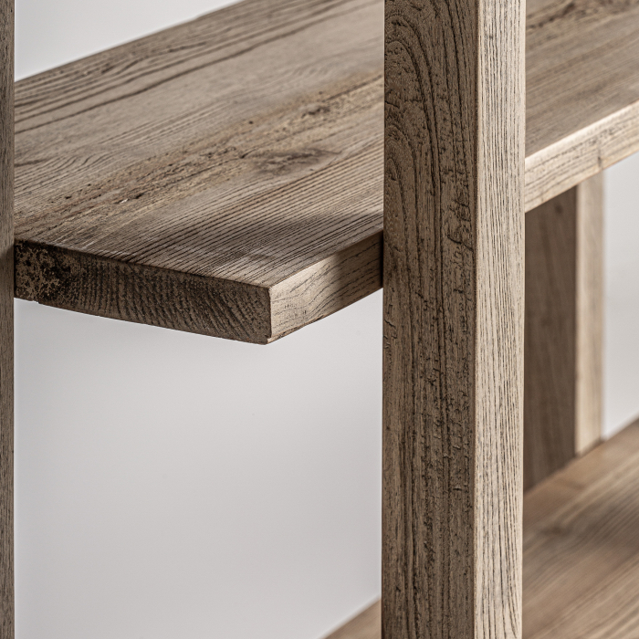 Bibliotecă din lemn de ulm cu structură aerisită [3]