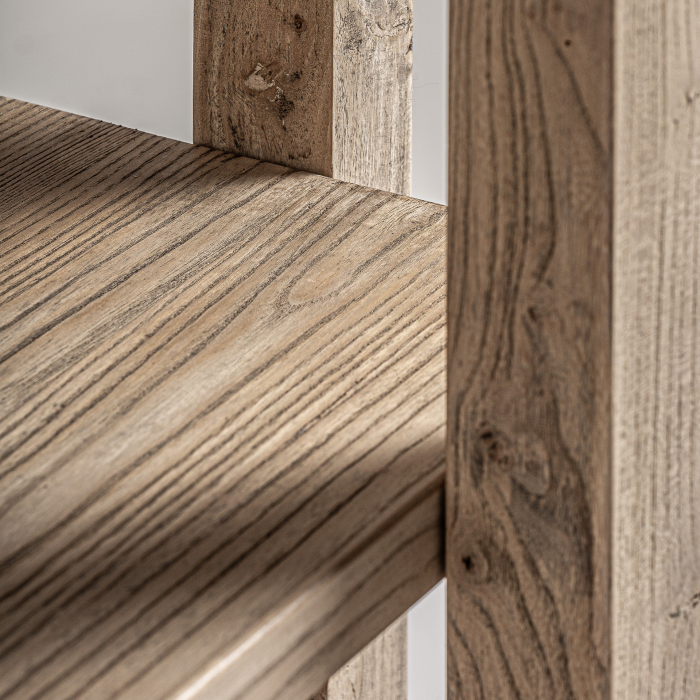 Bibliotecă din lemn de ulm cu structură aerisită [4]