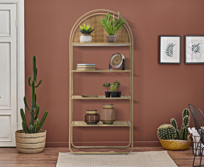 Bibliotecă ratan design italian boho-chic CreativDeco [7]