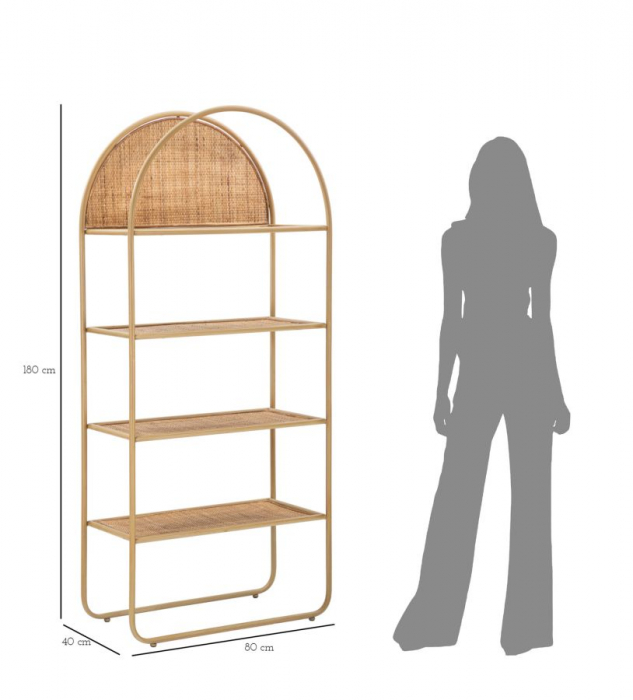 Bibliotecă ratan design italian boho-chic CreativDeco [8]
