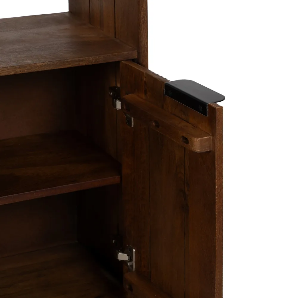 Biblioteca ingusta din lemn mango | Biblioteci minimaliste [9]