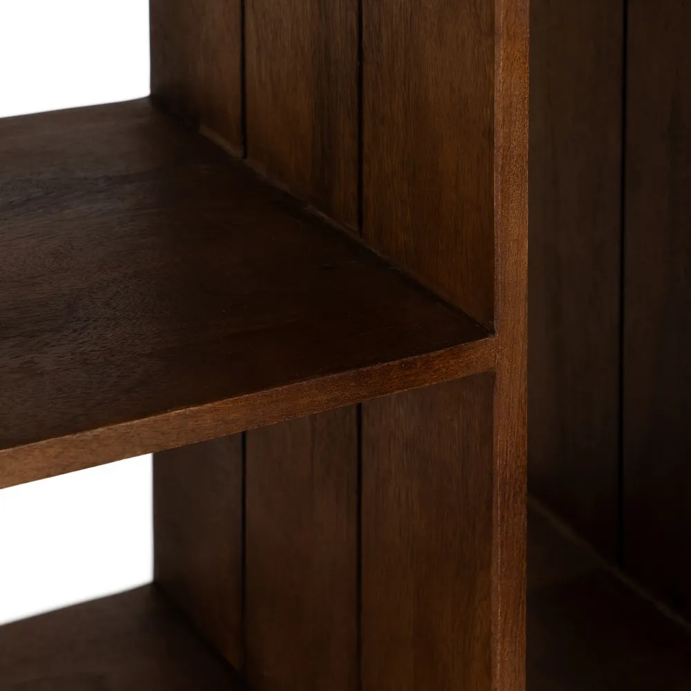 Biblioteca ingusta din lemn mango | Biblioteci minimaliste [8]