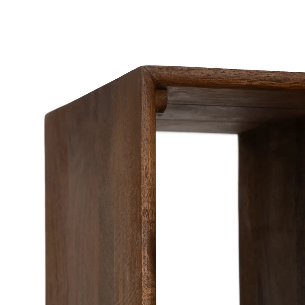 Biblioteca ingusta din lemn mango | Biblioteci minimaliste [12]