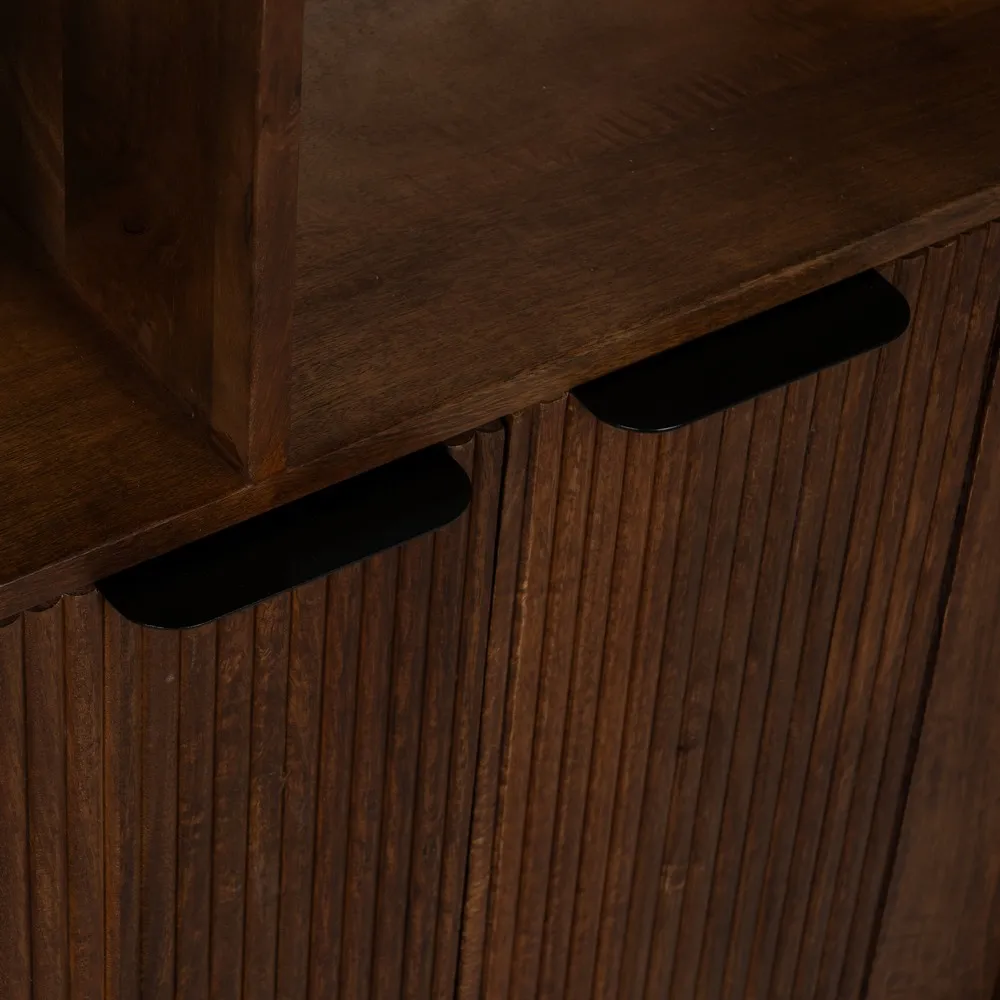 Biblioteca ingusta din lemn mango | Biblioteci minimaliste [5]