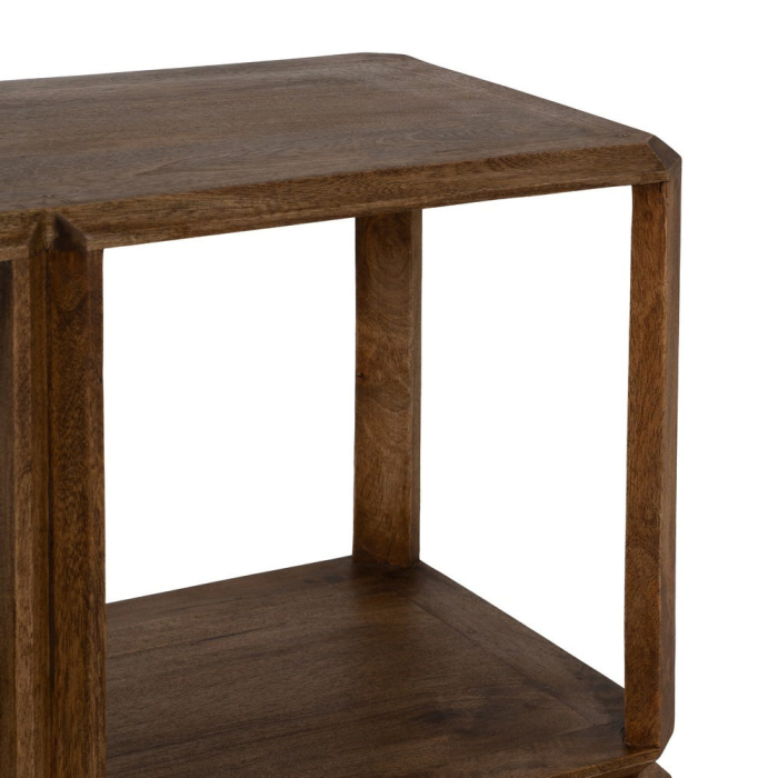 Biblioteca lemn mango maro|Mobilier depozitare rustic [4]