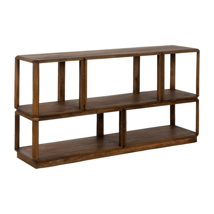 Biblioteca lemn mango maro|Mobilier depozitare rustic [2]