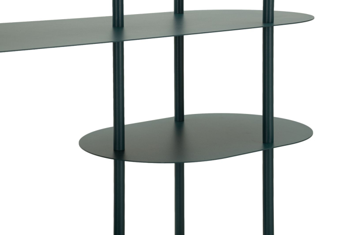 Biblioteca metalica verde petrol 118x31x139 cm [5]