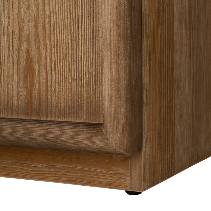 Bibliotecă din lemn de pin natural cu rafturi și corpuri de depozitare [14]