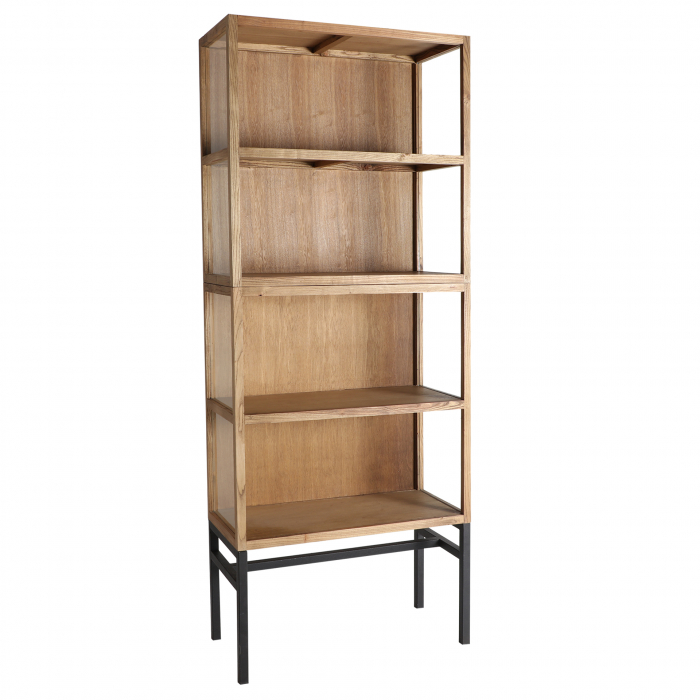 Biblioteca modulara coloniala lemn reciclat|Biblioteci versatile [2]