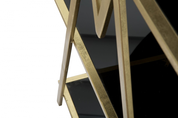 Biblioteca aurie 5 rafturi | Mobilier elegant | CreativDeco [8]