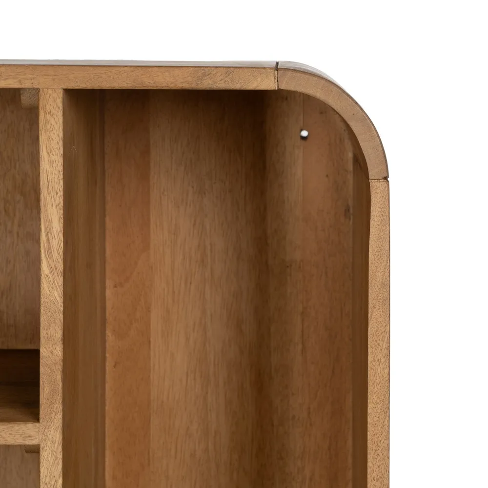 Biblioteca rotunjita mango | Mobilier organizare living modern [11]