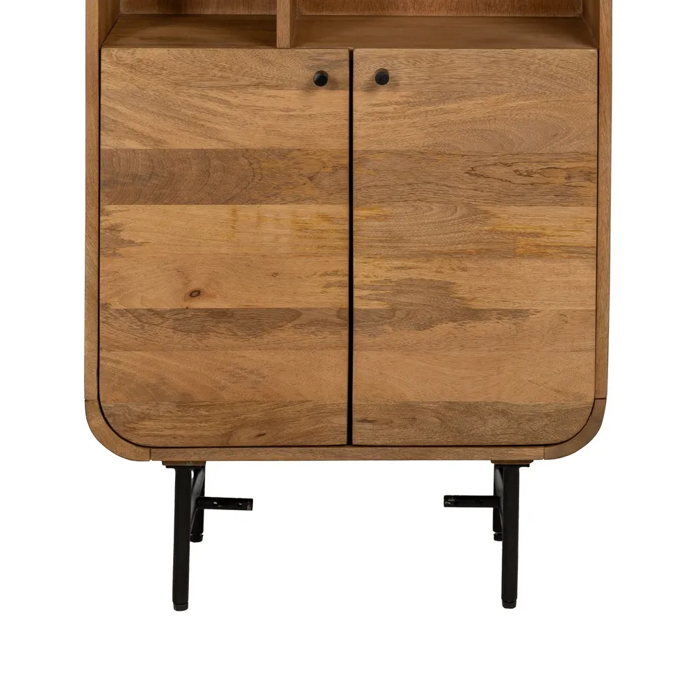 Biblioteca rotunjita mango | Mobilier organizare living modern [6]