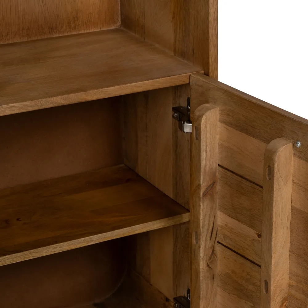 Biblioteca rotunjita mango | Mobilier organizare living modern [10]