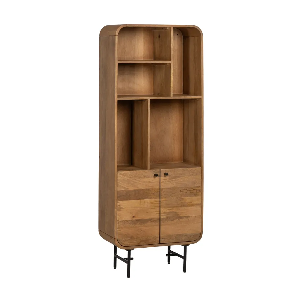 Biblioteca rotunjita mango | Mobilier organizare living modern [3]