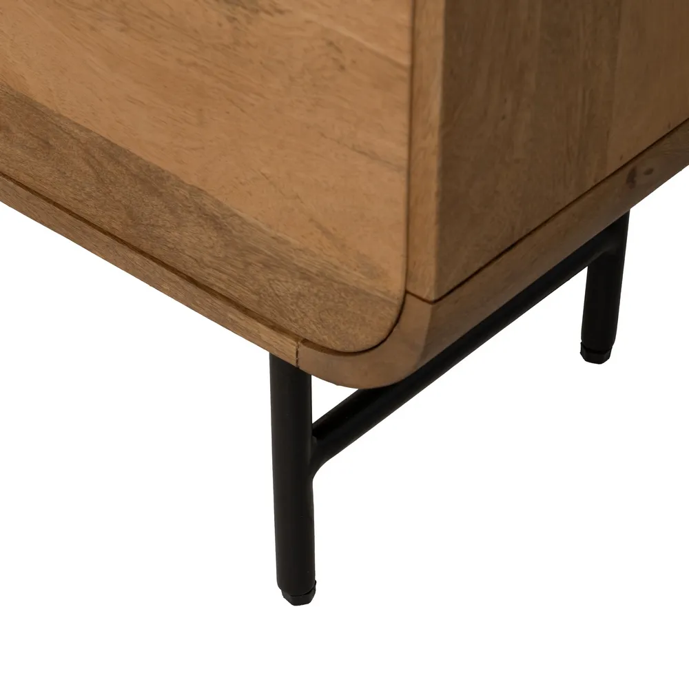 Biblioteca rotunjita mango | Mobilier organizare living modern [7]