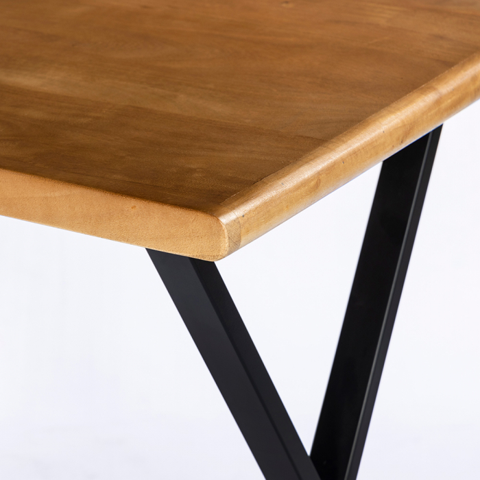 Birou acacia nuc picioare metal - stil contemporan [9]