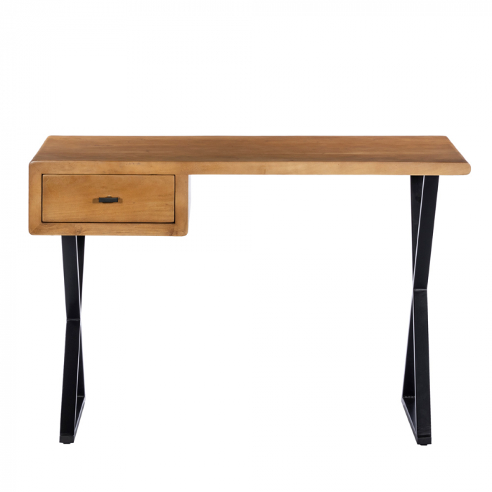 Birou acacia nuc picioare metal - stil contemporan [4]