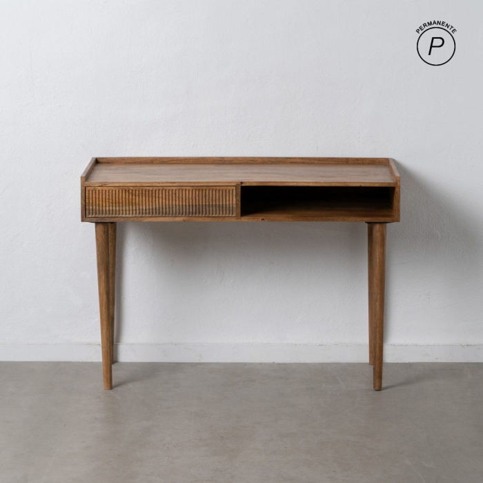 Birou din lemn de mango cu spații de depozitare [1]