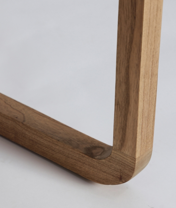 Birou din lemn natural cu sertare și design nordic Lecce [5]