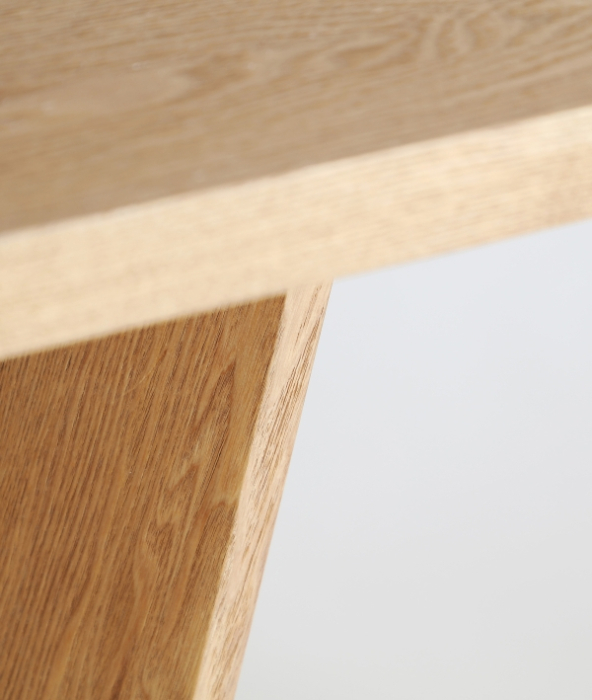 Birou din MDF maro deschis cu structura din placaj si design nordic Lauzerte [8]