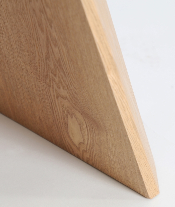 Birou din MDF maro deschis cu structura din placaj si design nordic Lauzerte [3]