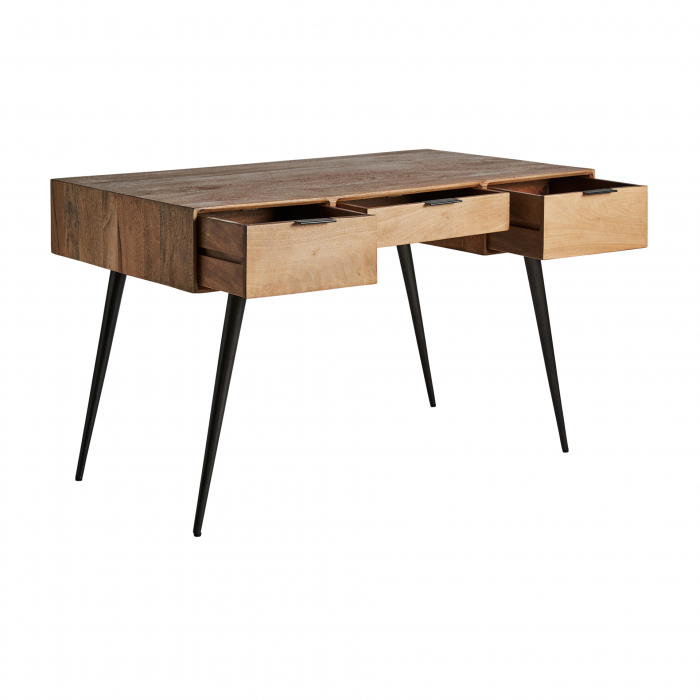 Birou colonial fier lemn mango|Birouri functionale autentice [3]