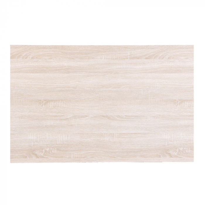 Birou Alpha stejar deschis cu structură metalică neagră [4]