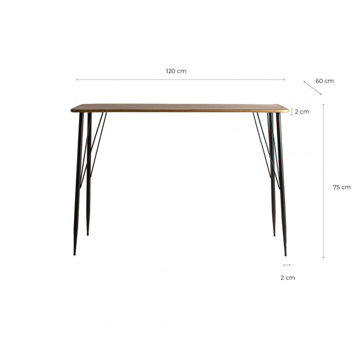Birou vintage Reken bicolor|Birouri moderne premium [4]