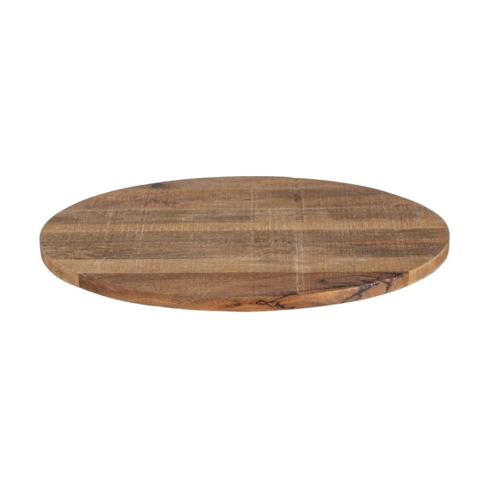 Blat de masă rotund din lemn de mango natural [2]