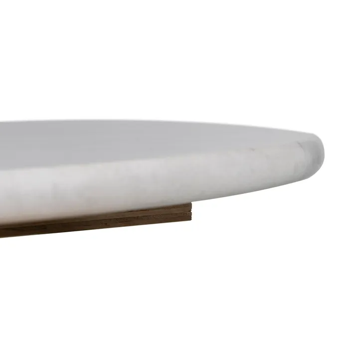 Blat rotund marmură albă|Mobilier marmură premium [6]