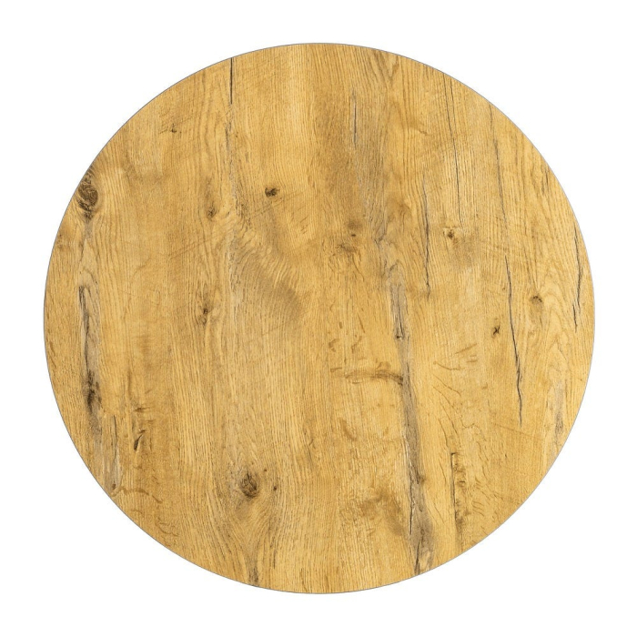 Blat masă rotund HPL aspect lemn natural [1]