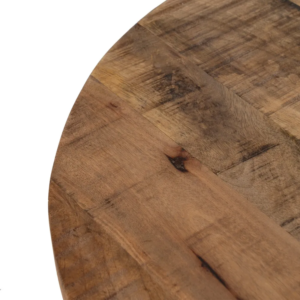 Blat Masa Rotund Lemn Mango, Natural - creativdeco.ro [4]