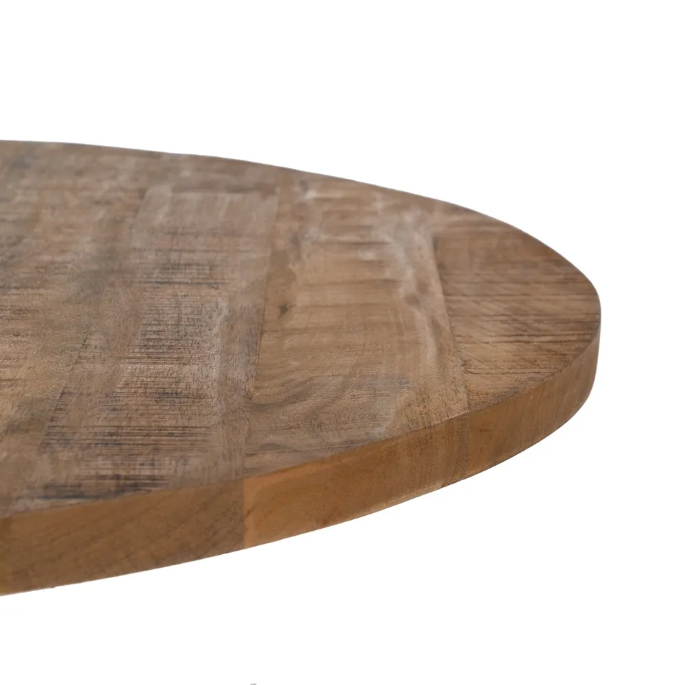 Blat Masa Rotund Lemn Mango, Natural - creativdeco.ro [5]