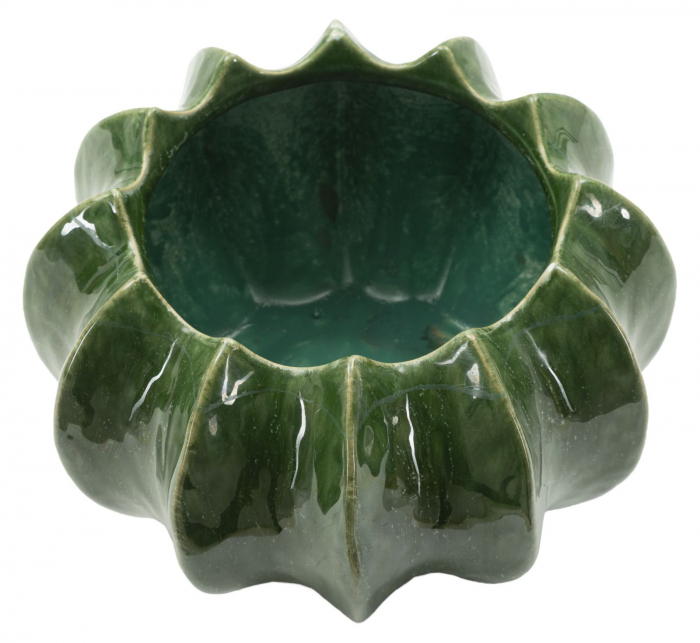 Bol decorativ ceramic verde Cactus [3]