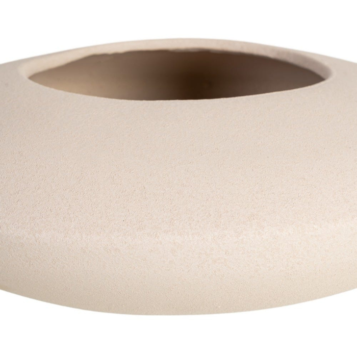 Bol decorativ din ceramică albă cu formă rotunjită joasă [5]